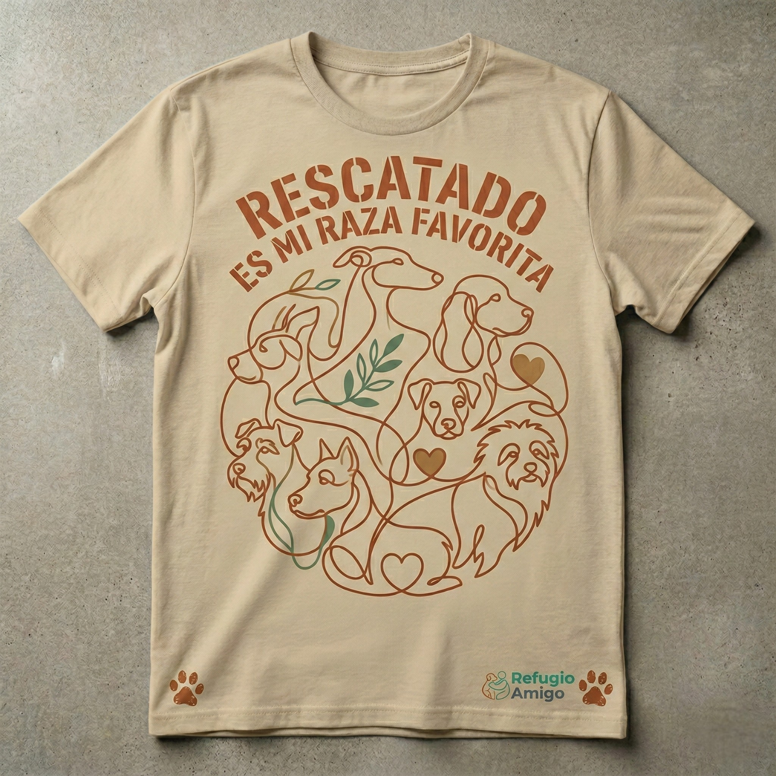 Playera Rescatado es mi Raza Favorita – Arena