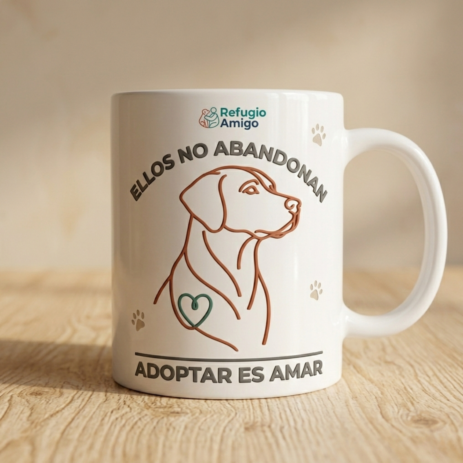 Taza Ellos No Abandonan – Adoptar es Amar