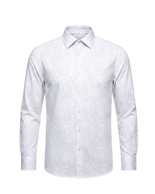 Camisa de vestir con estampado paisley