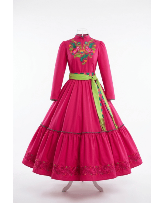Vestido de Escaramuza Fucsia