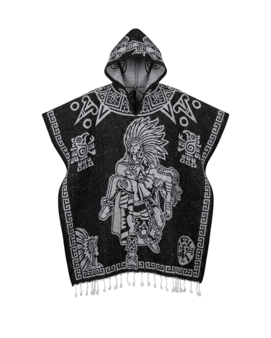 Poncho Mexicano de Gala con Capucha